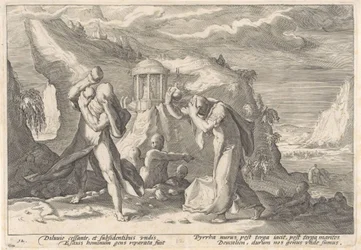 Deucalion and Pyrrha Creating a New Human Race (series title: Metamorphoses of Ovid)