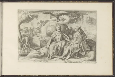 Jupiter and Juno Discussing Which Sex Enjoys Love More