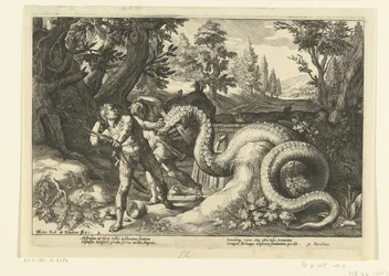 Companions of Cadmus Devoured by a Dragon, Ovid