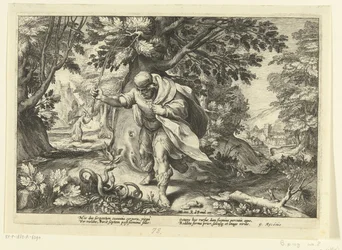 Tiresias Strikes Two Mating Snakes, Ovid