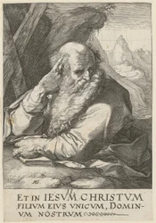 Andrew, Plate 2 from the series "Christ, the Twelve Apostles and Paul"