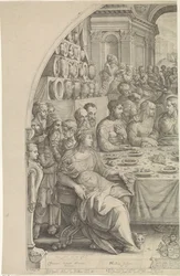 Wedding at Cana, Left Panel
