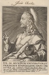 Christ, from "Christ, the Apostles and St. Paul with the Creed"