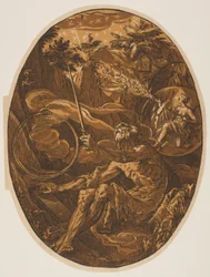 Demogorgon in the Cave of Eternity, from The Deities