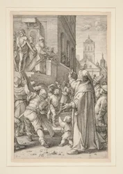 Ecce Homo, from The Passion, #8 in a series of 12 engravings
