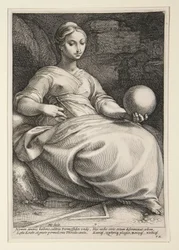 Erato, plate 7 from the series The Nine Muses