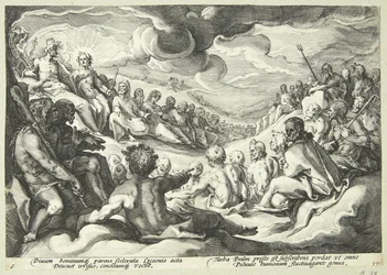 Jupiter consults with the gods about the destruction of the universe