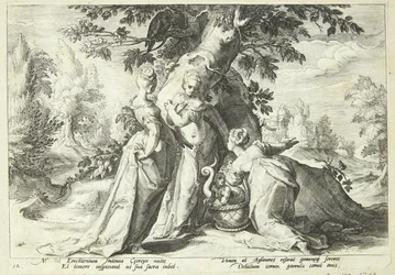 The Daughters of Cecrops Open the Basket Entrusted to Them by Minerva