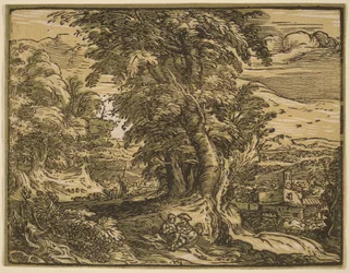 Landscape with a Shepherd Couple