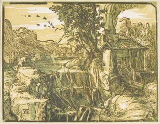 Landscape with a Waterfall
