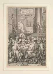 Last Supper, from The Passion, No.1 in a series of 12 engravings