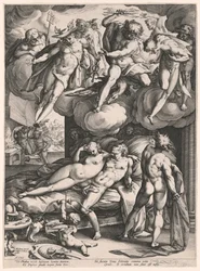 Mars and Venus Surprised by Vulcan