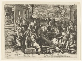 Paul Bitten by a Viper in the Hand (History of the Apostles)