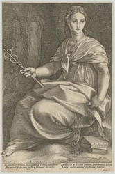 Polyhymnia, Plate 8 of the series “Nine Muses”