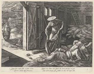 Ruth and Boaz in the Granary (The Story of Ruth)