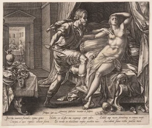 Tarquinius and Lucretia, from The Story of Lucretia