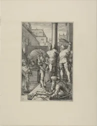 The Flagellation, plate six from The Passion of Christ