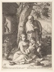 The Holy Family with the Infant John the Baptist, from The Birth and Early Life of Christ