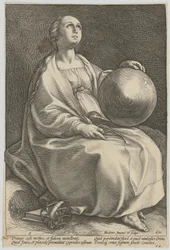 Urania, Plate 9 of the Series "Nine Muses"