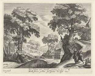 Landscape with a Farmer Couple on a Country Road