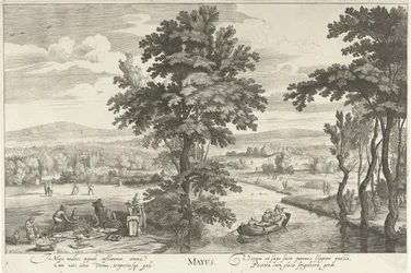 May, with a Group in a Landscape (Mayus, The Twelve Months)