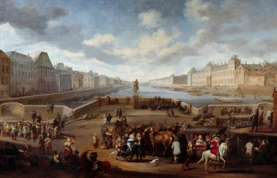 View of Paris with the Louvre