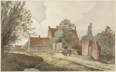 Houses along a Path near Amsterdam