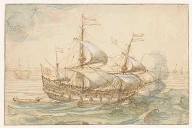 Warship at Sea