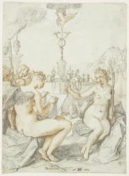 Allegory on the Art of Drawing with the Emblem of the Artist