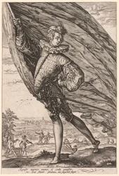 The Standard Bearer, Turned to Left, 1587
