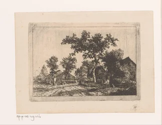 Man and Woman Talking in a Village