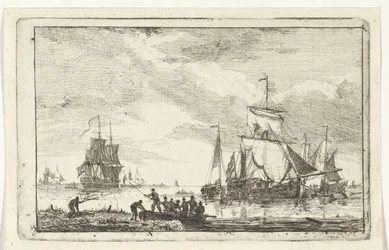 River view with fishermen