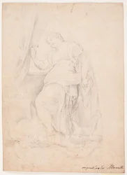 Jael Kills Sisera. Study after Composition by Carlo Maratti (Mezzetti, p. 345, no. 150)