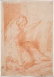 Woman Writing in a Folio. (Fama)
