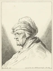 Bust of an Old Woman, Facing Left