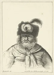 Seated Man with Fur Hat