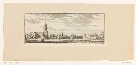 View of IJsselstein, 1774, The City and the Castle of IJsselstein, Seen Outside the IJssel Gate. 1744 (title on object)
