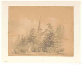 Small Church Among Trees