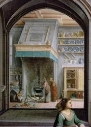 Christ in the House of Martha and Mary (detail of the kitchen)