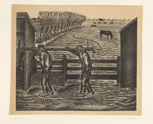 Two Farmers in a Landscape
