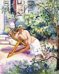 Jeanne in the Garden at Neuilly