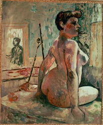 Nude Posing in a Studio