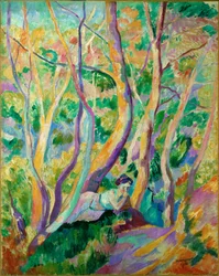 Woman in a Wood