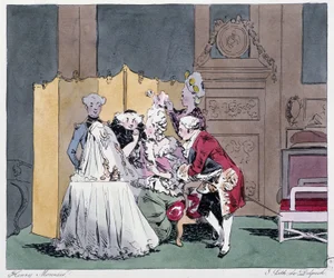 The Toilet (Hairdressing Scene) in the 18th Century - in 