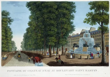 Fountain or Water Castle of Bd St Martin - in 