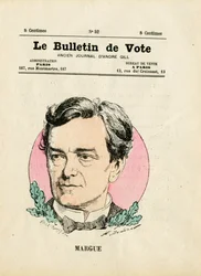 Ballot 2nd series, Satirical in Colours: Margue Leon - Illustration by Henri Demare (1846-1888)