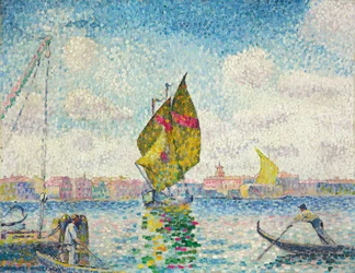 Sailboats on Giudecca or Venice, Marine