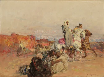 A Group of North African Horsemen