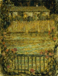 A House by the Water at Dusk