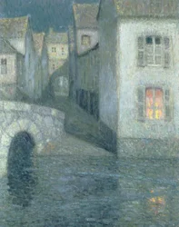 Houses on the river, Chartres